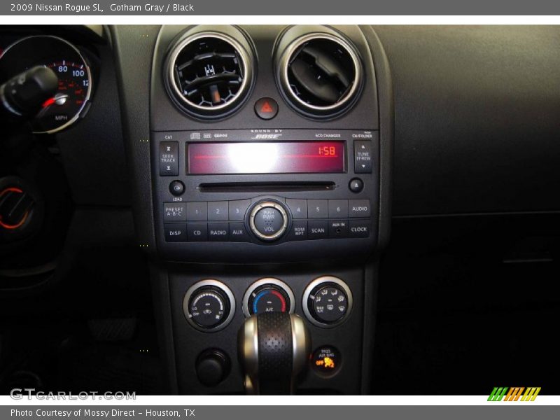 Gotham Gray / Black 2009 Nissan Rogue SL