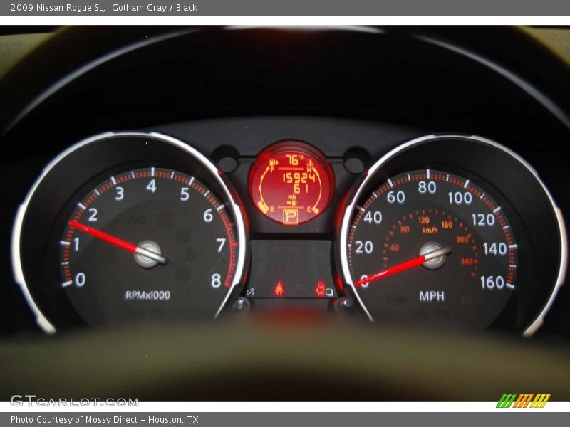 Gotham Gray / Black 2009 Nissan Rogue SL