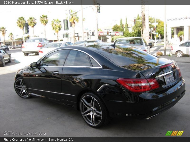 Black / Black 2010 Mercedes-Benz E 550 Coupe