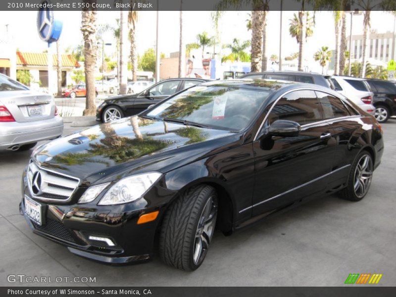 Black / Black 2010 Mercedes-Benz E 550 Coupe