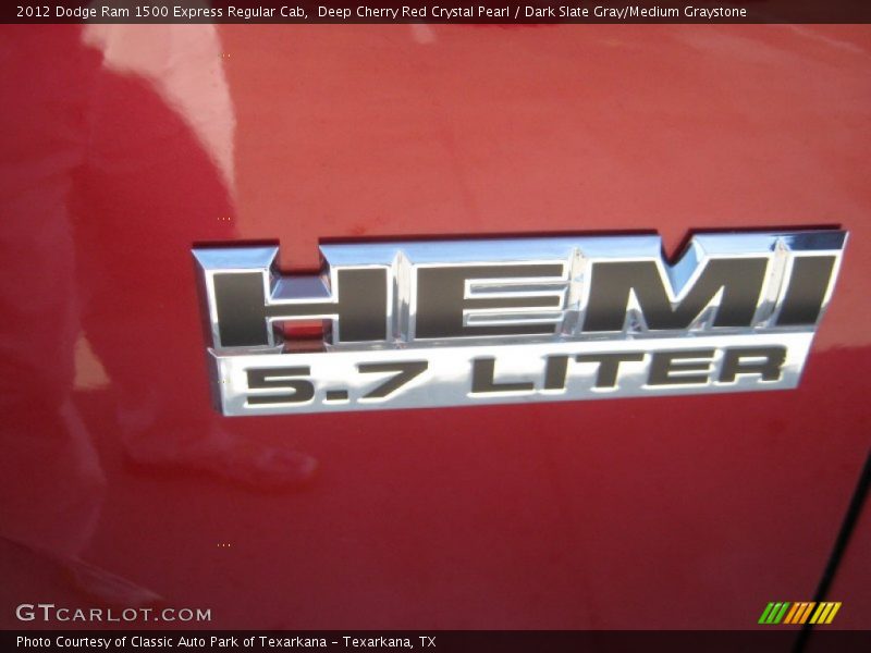 Deep Cherry Red Crystal Pearl / Dark Slate Gray/Medium Graystone 2012 Dodge Ram 1500 Express Regular Cab
