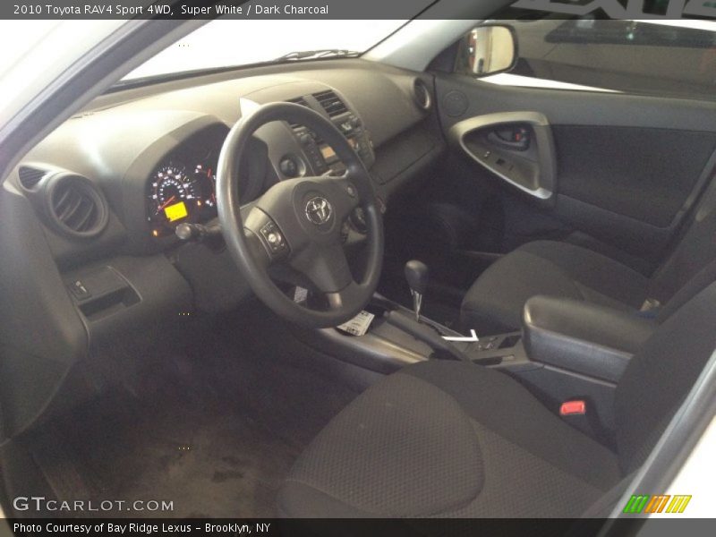 Super White / Dark Charcoal 2010 Toyota RAV4 Sport 4WD