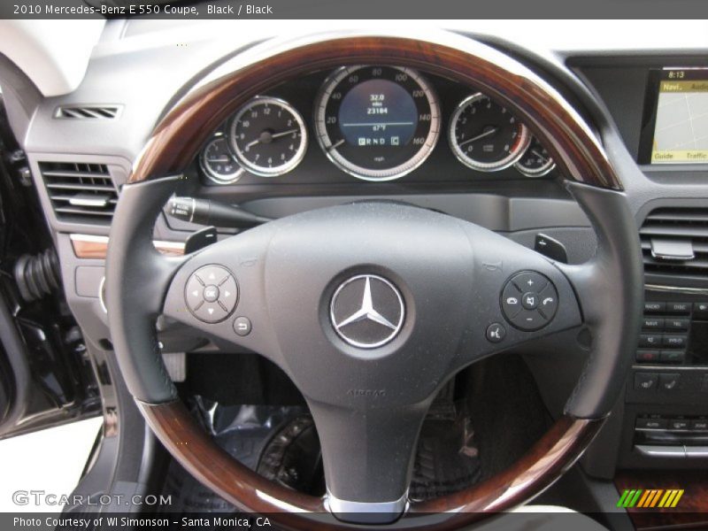 Black / Black 2010 Mercedes-Benz E 550 Coupe
