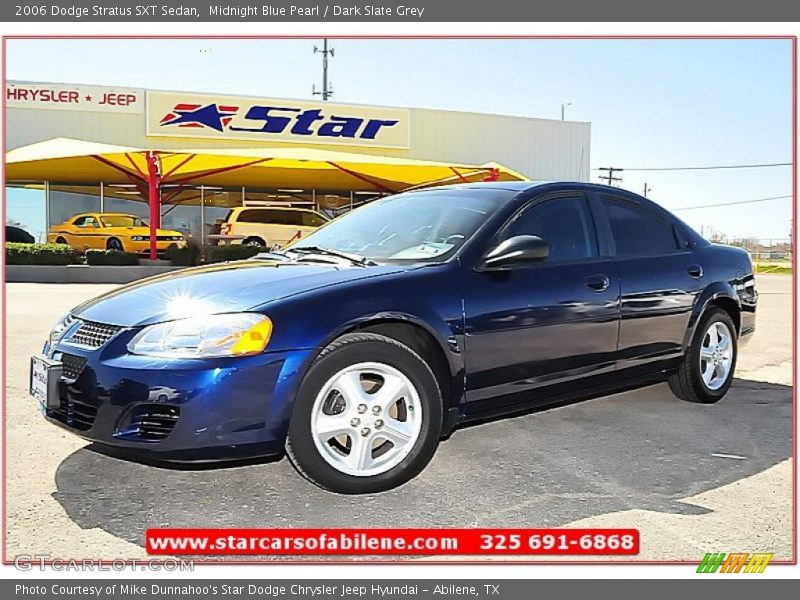 Midnight Blue Pearl / Dark Slate Grey 2006 Dodge Stratus SXT Sedan