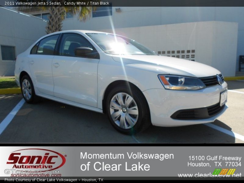 Candy White / Titan Black 2011 Volkswagen Jetta S Sedan