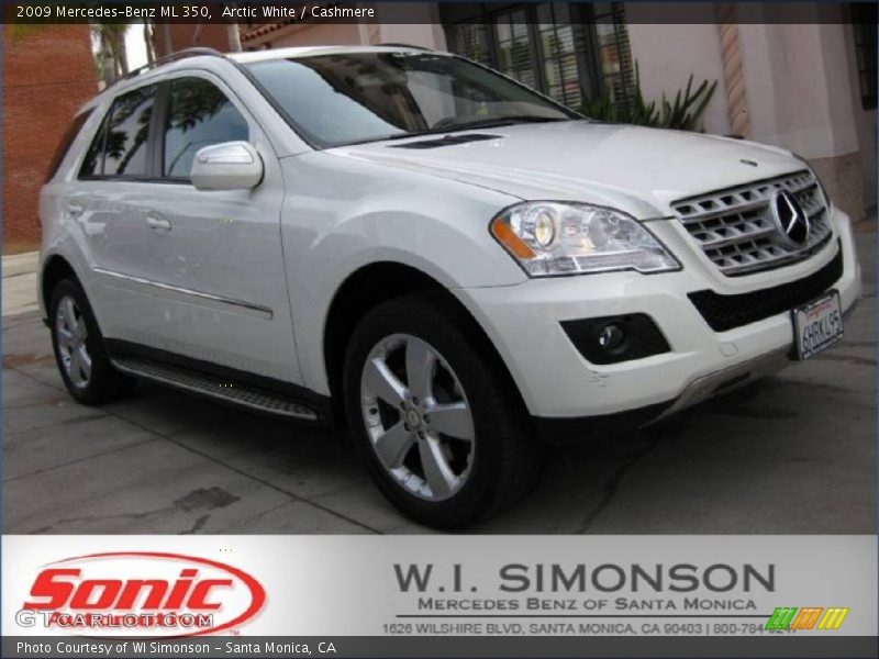 Arctic White / Cashmere 2009 Mercedes-Benz ML 350