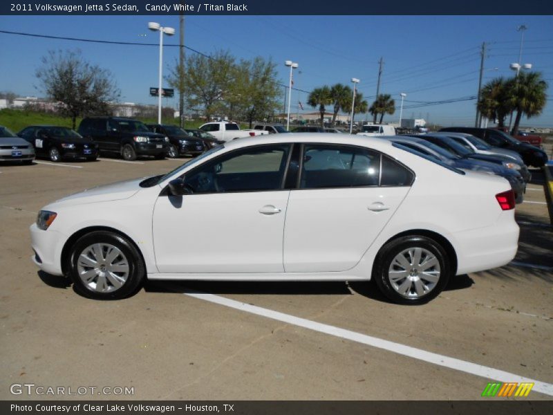 Candy White / Titan Black 2011 Volkswagen Jetta S Sedan