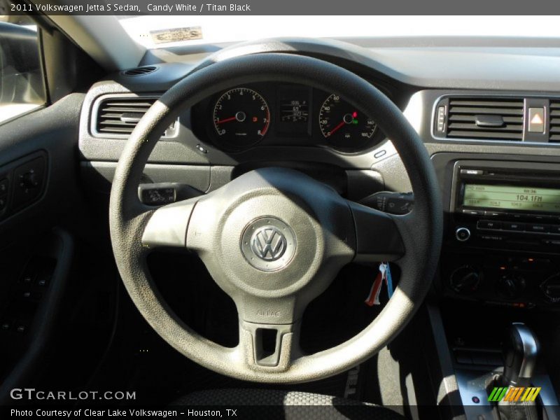 Candy White / Titan Black 2011 Volkswagen Jetta S Sedan
