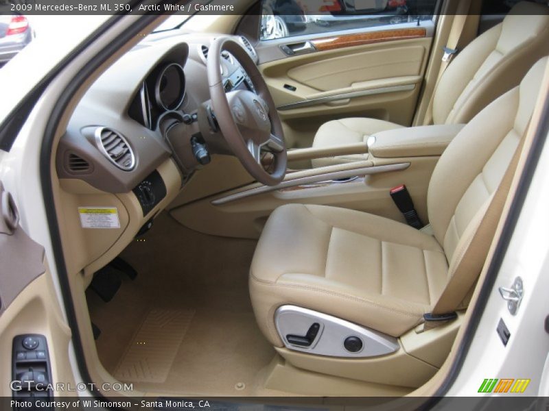 Arctic White / Cashmere 2009 Mercedes-Benz ML 350