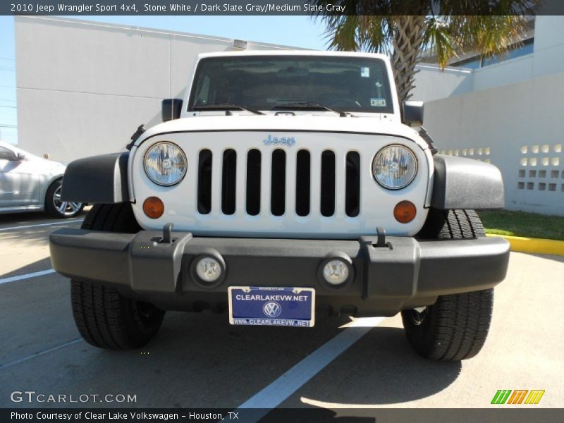 Stone White / Dark Slate Gray/Medium Slate Gray 2010 Jeep Wrangler Sport 4x4