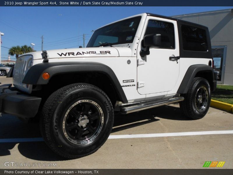 Stone White / Dark Slate Gray/Medium Slate Gray 2010 Jeep Wrangler Sport 4x4