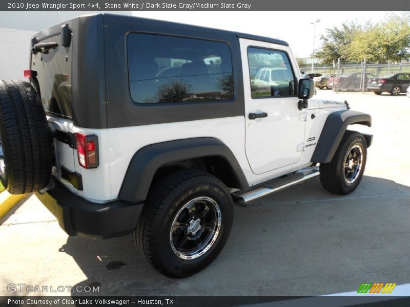 Stone White / Dark Slate Gray/Medium Slate Gray 2010 Jeep Wrangler Sport 4x4