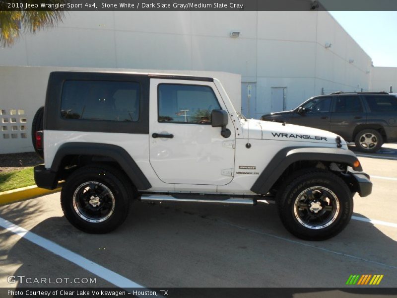Stone White / Dark Slate Gray/Medium Slate Gray 2010 Jeep Wrangler Sport 4x4