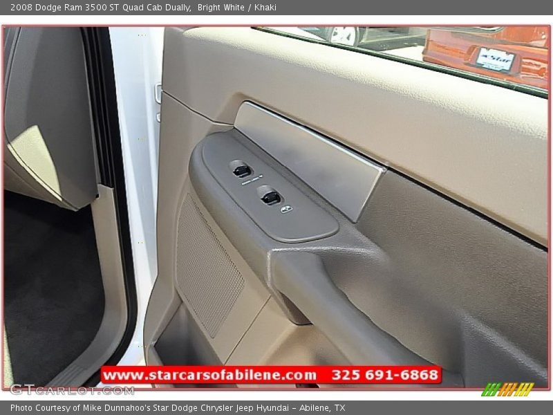 Bright White / Khaki 2008 Dodge Ram 3500 ST Quad Cab Dually