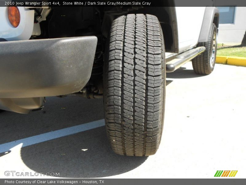 Stone White / Dark Slate Gray/Medium Slate Gray 2010 Jeep Wrangler Sport 4x4
