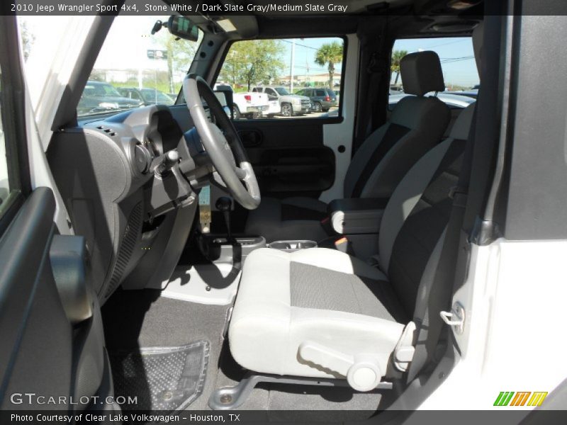 Stone White / Dark Slate Gray/Medium Slate Gray 2010 Jeep Wrangler Sport 4x4