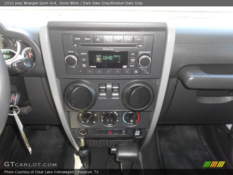 Stone White / Dark Slate Gray/Medium Slate Gray 2010 Jeep Wrangler Sport 4x4