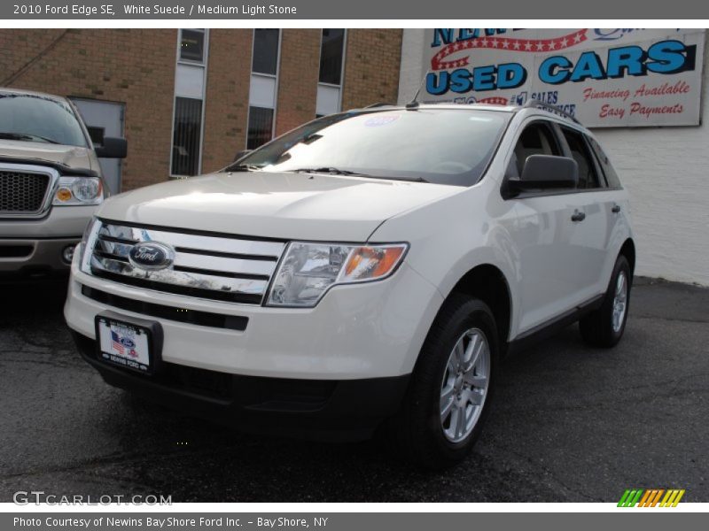 White Suede / Medium Light Stone 2010 Ford Edge SE