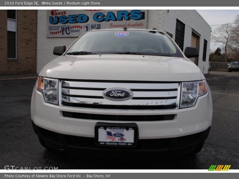 White Suede / Medium Light Stone 2010 Ford Edge SE