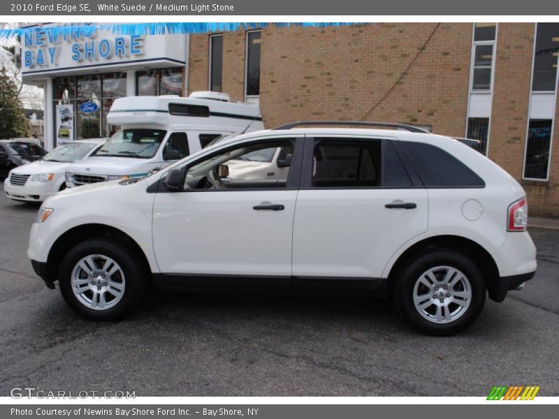 White Suede / Medium Light Stone 2010 Ford Edge SE