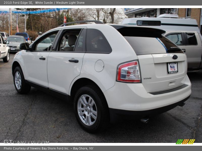 White Suede / Medium Light Stone 2010 Ford Edge SE
