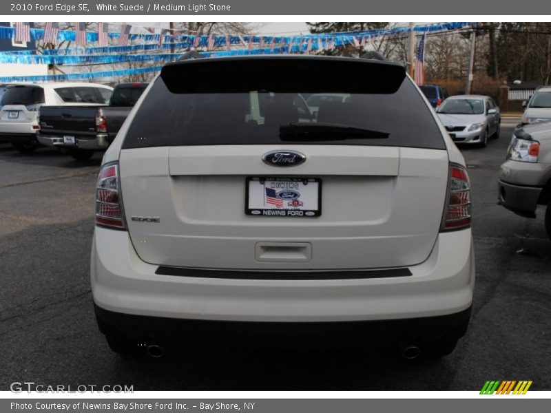 White Suede / Medium Light Stone 2010 Ford Edge SE