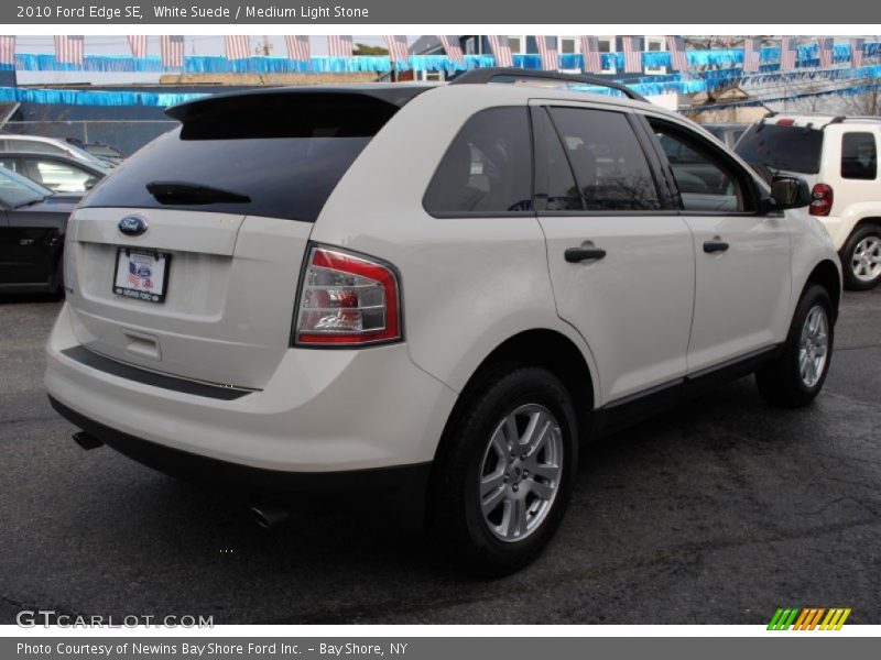 White Suede / Medium Light Stone 2010 Ford Edge SE