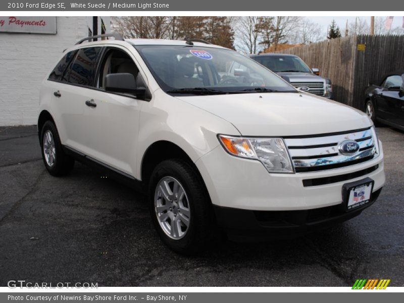 White Suede / Medium Light Stone 2010 Ford Edge SE