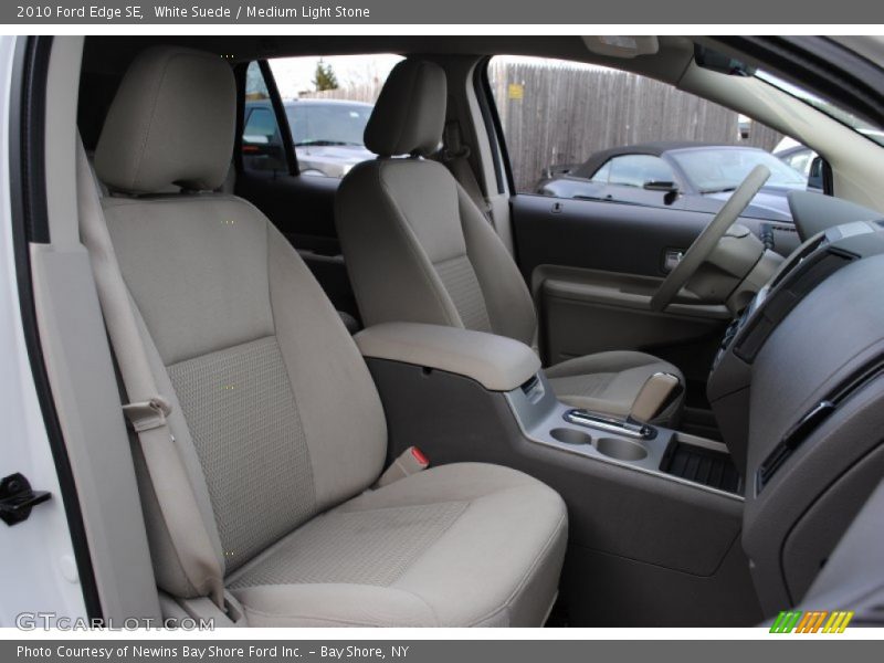 White Suede / Medium Light Stone 2010 Ford Edge SE