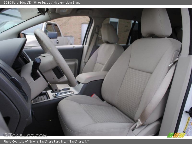 White Suede / Medium Light Stone 2010 Ford Edge SE