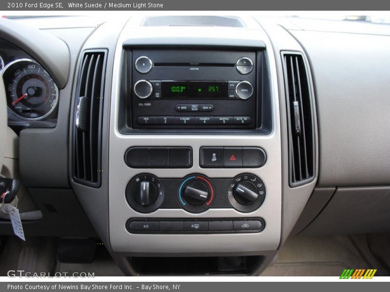 White Suede / Medium Light Stone 2010 Ford Edge SE