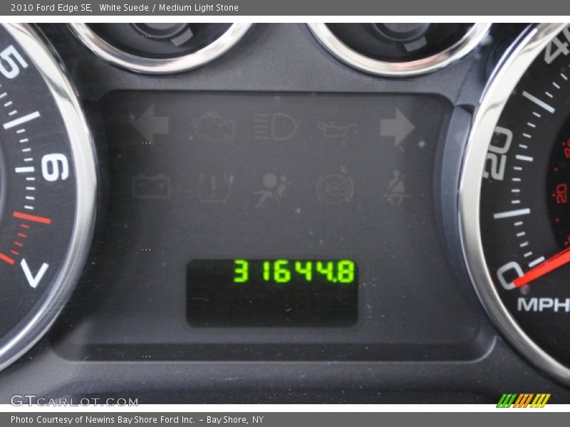 White Suede / Medium Light Stone 2010 Ford Edge SE