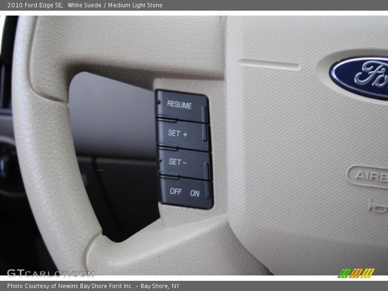 White Suede / Medium Light Stone 2010 Ford Edge SE