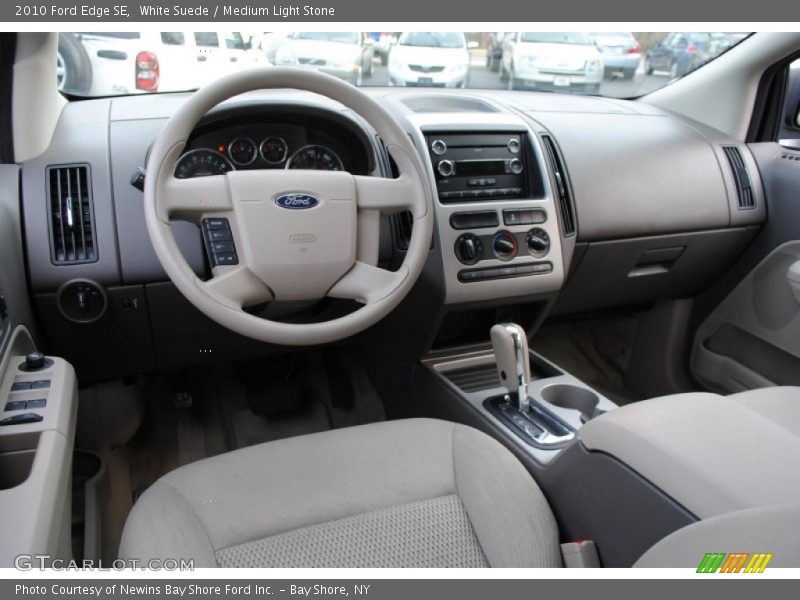 White Suede / Medium Light Stone 2010 Ford Edge SE