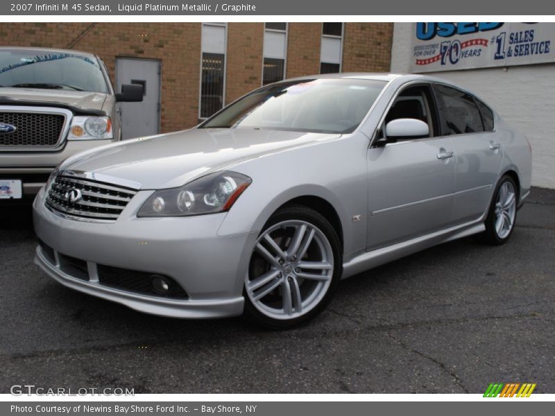 Liquid Platinum Metallic / Graphite 2007 Infiniti M 45 Sedan