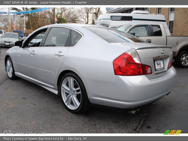 Liquid Platinum Metallic / Graphite 2007 Infiniti M 45 Sedan