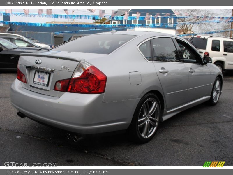 Liquid Platinum Metallic / Graphite 2007 Infiniti M 45 Sedan