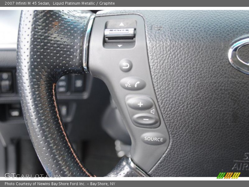 Liquid Platinum Metallic / Graphite 2007 Infiniti M 45 Sedan
