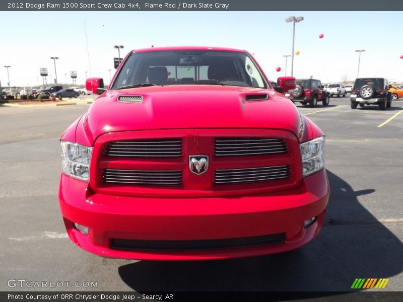Flame Red / Dark Slate Gray 2012 Dodge Ram 1500 Sport Crew Cab 4x4