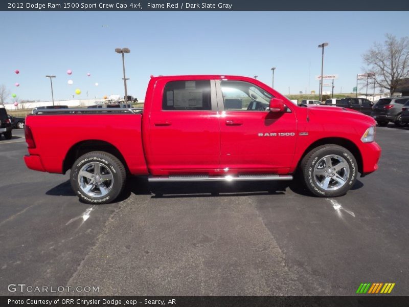 Flame Red / Dark Slate Gray 2012 Dodge Ram 1500 Sport Crew Cab 4x4