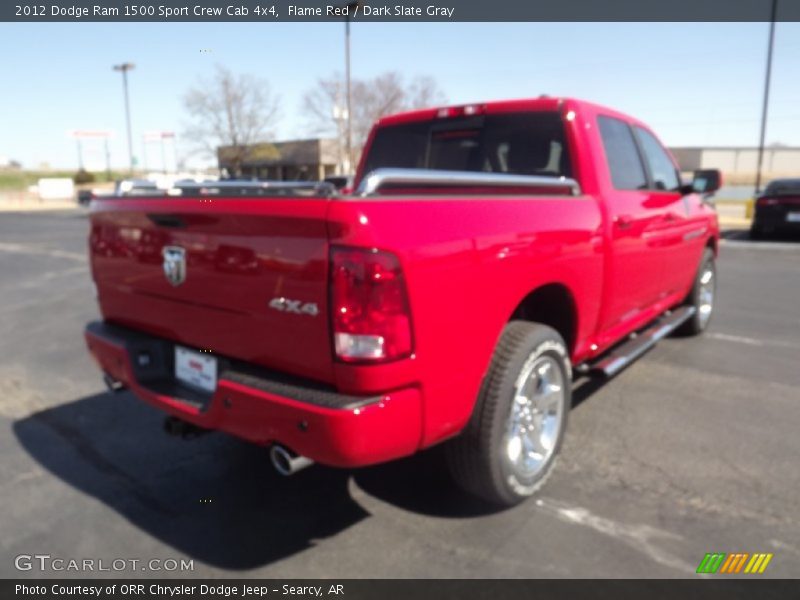 Flame Red / Dark Slate Gray 2012 Dodge Ram 1500 Sport Crew Cab 4x4