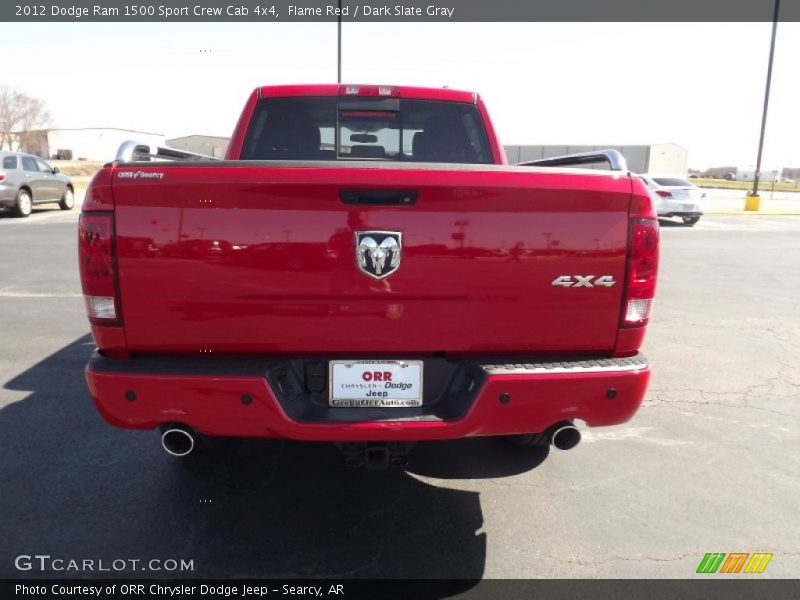 Flame Red / Dark Slate Gray 2012 Dodge Ram 1500 Sport Crew Cab 4x4