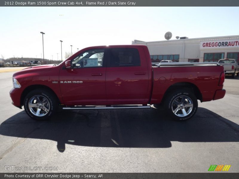 Flame Red / Dark Slate Gray 2012 Dodge Ram 1500 Sport Crew Cab 4x4