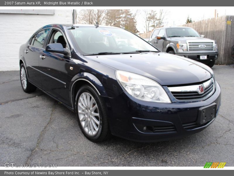 Midnight Blue Metallic / Black 2007 Saturn Aura XR