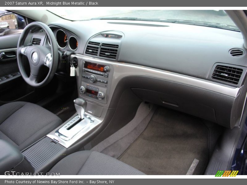Midnight Blue Metallic / Black 2007 Saturn Aura XR