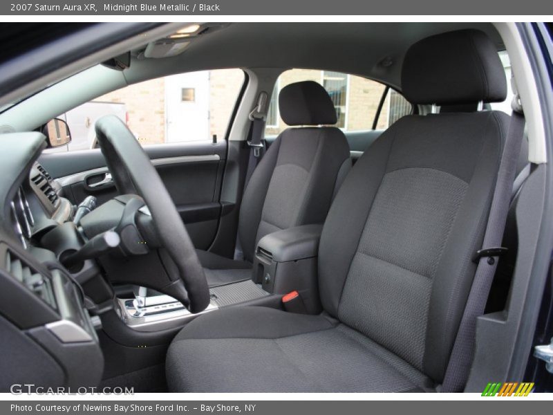 Midnight Blue Metallic / Black 2007 Saturn Aura XR