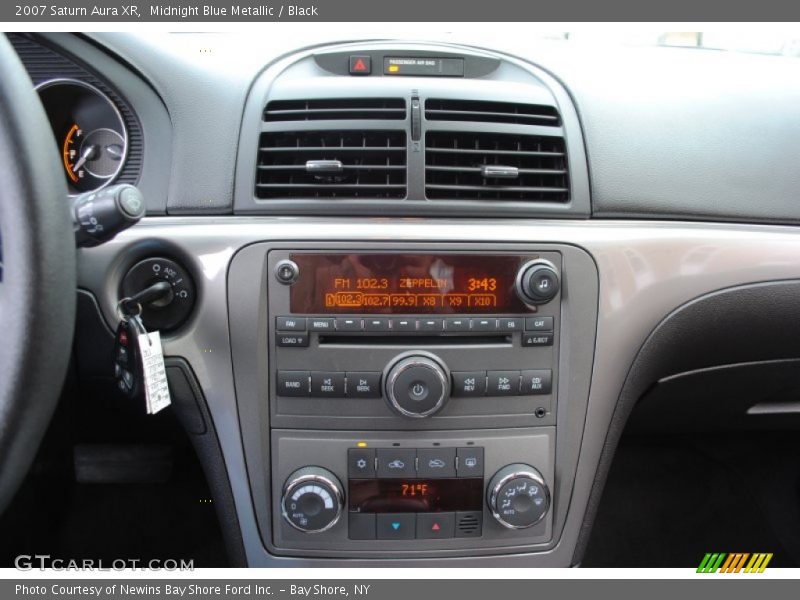 Midnight Blue Metallic / Black 2007 Saturn Aura XR
