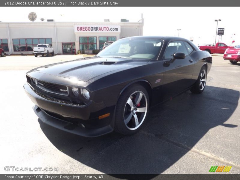 Pitch Black / Dark Slate Gray 2012 Dodge Challenger SRT8 392