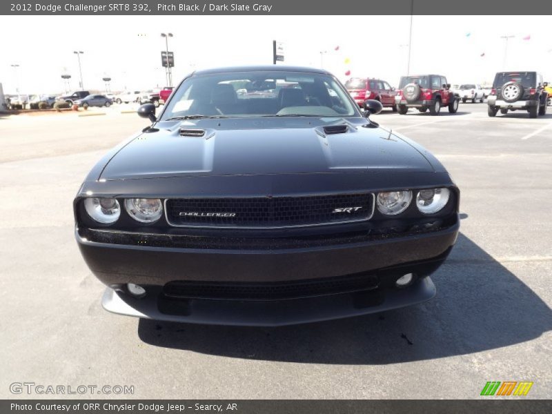Pitch Black / Dark Slate Gray 2012 Dodge Challenger SRT8 392