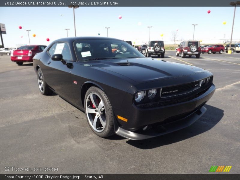 Pitch Black / Dark Slate Gray 2012 Dodge Challenger SRT8 392